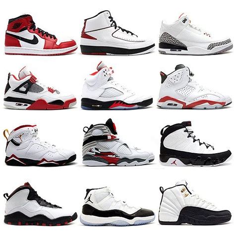 jordans 1 through 20.